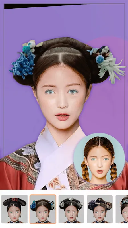 Hair try-on - hair styling Hair try-on - hair styling