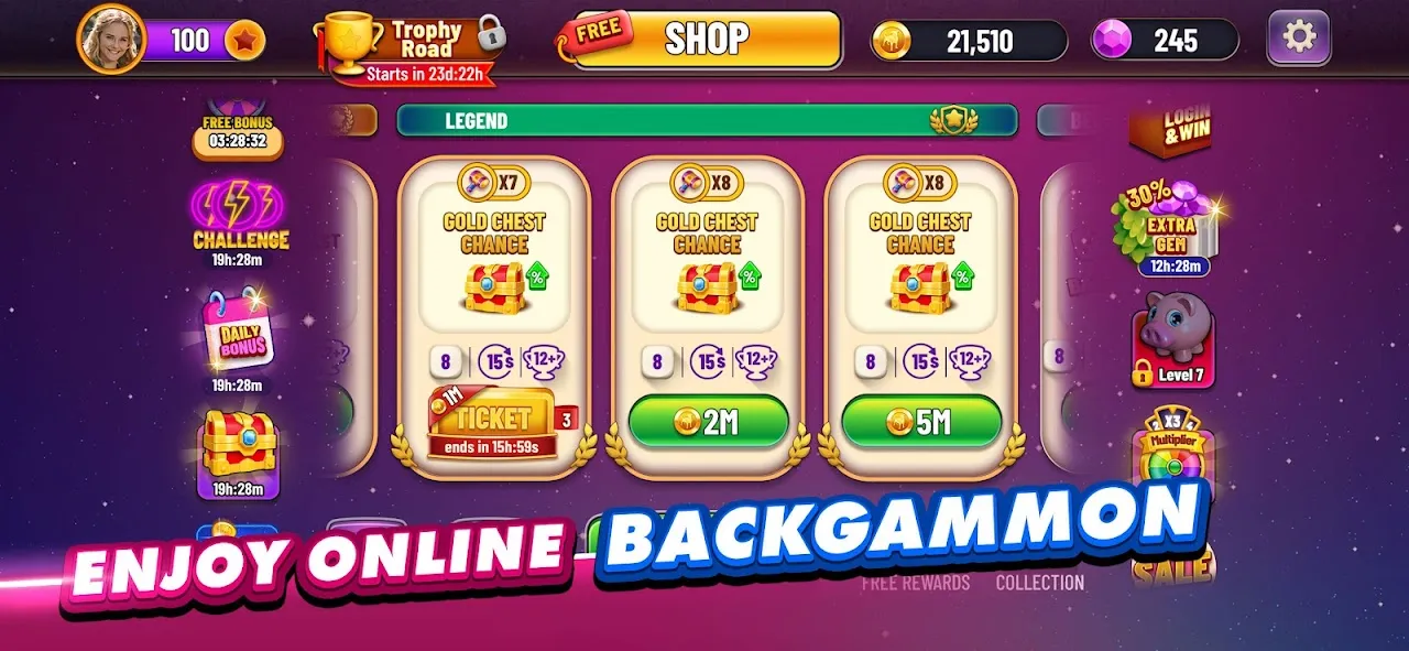 Backgammon Plus - Board Game Backgammon Plus - Board Game