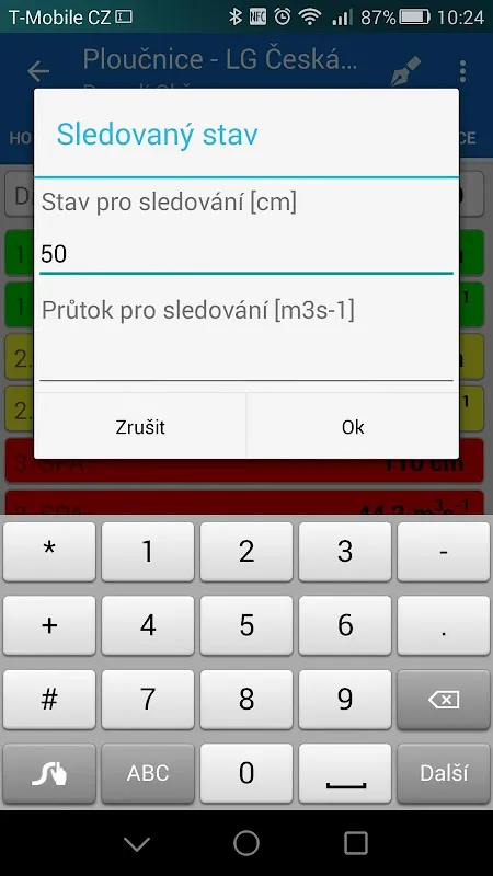 Stavy a průtoky vodních toků Stavy a průtoky vodních toků