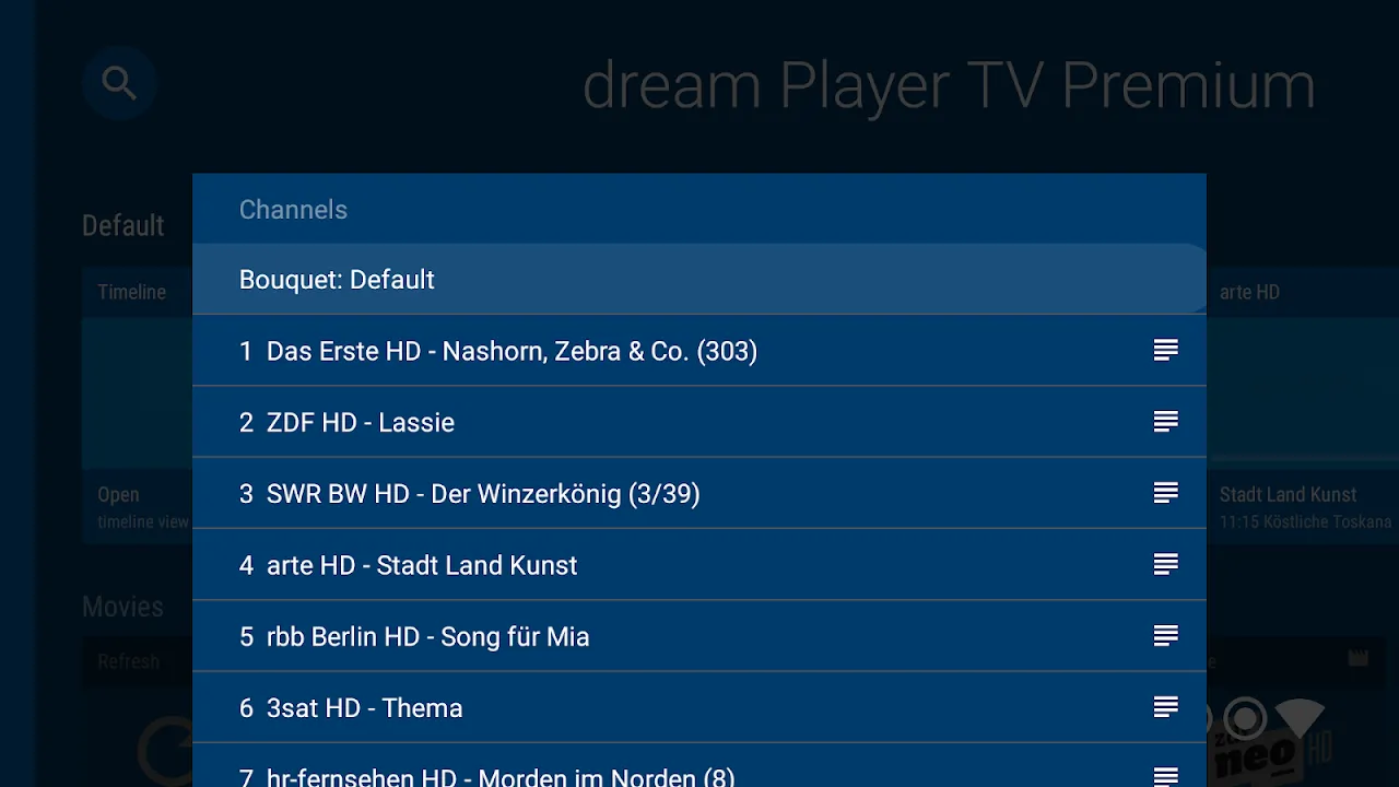 dream Player TV for TVheadend dream Player TV for TVheadend