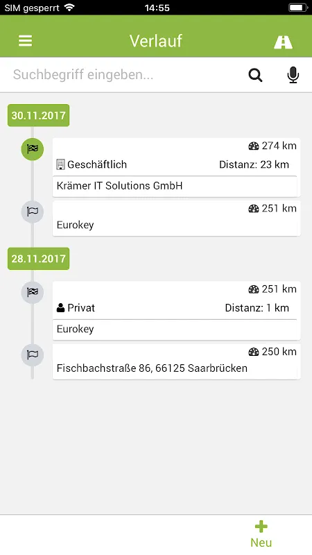 KFZ Fahrtenbuch 6.0 mobile KFZ Fahrtenbuch 6.0 mobile