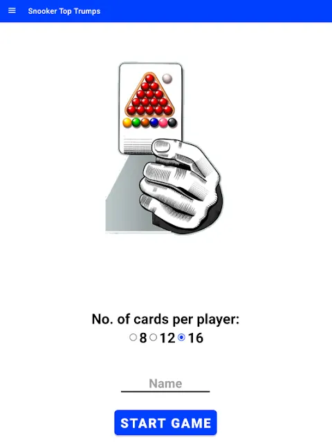 Snooker Card Game Snooker Card Game