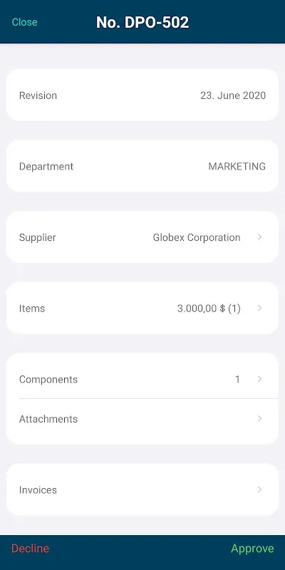 Digital Purchase Order Digital Purchase Order