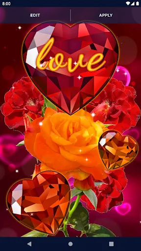 Diamond Hearts Live Wallpaper Diamond Hearts Live Wallpaper