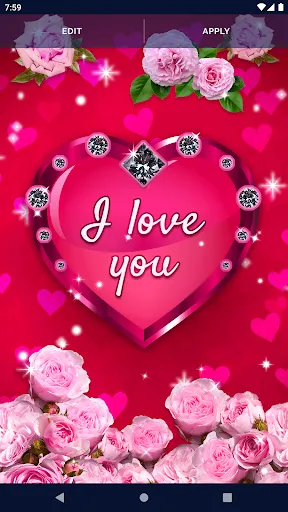 Diamond Hearts Live Wallpaper Diamond Hearts Live Wallpaper