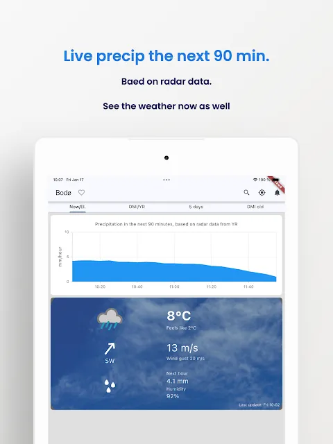 Weather From DMI and YR Weather From DMI and YR
