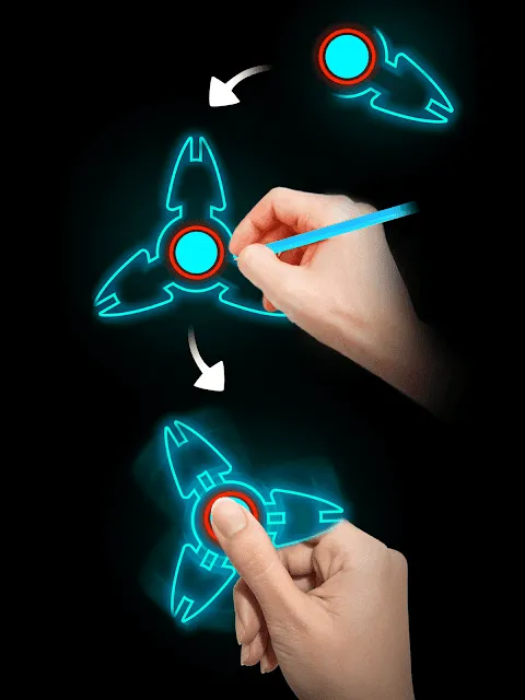 Draw Finger Spinner Draw Finger Spinner