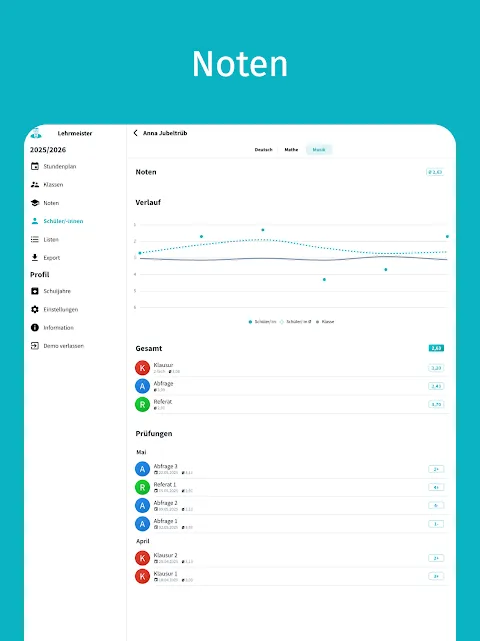 Lehrmeister - die Lehrer-App Lehrmeister - die Lehrer-App
