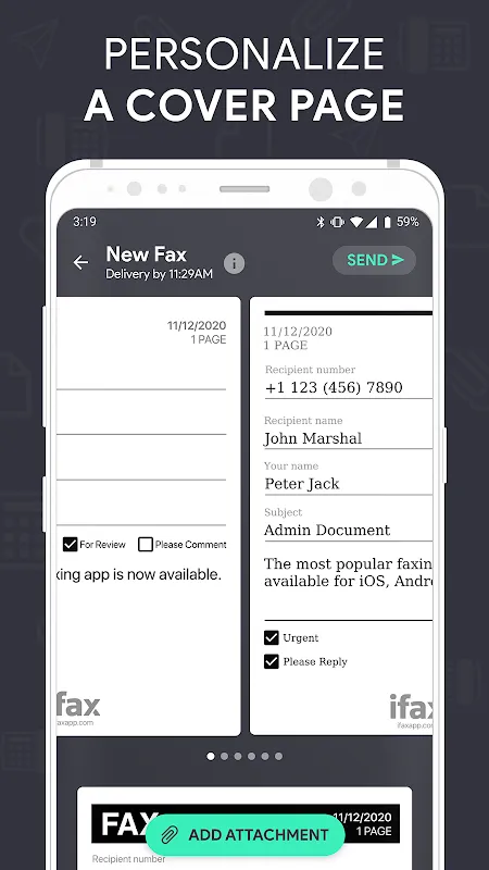 Send Fax plus Receive Faxes Send Fax plus Receive Faxes