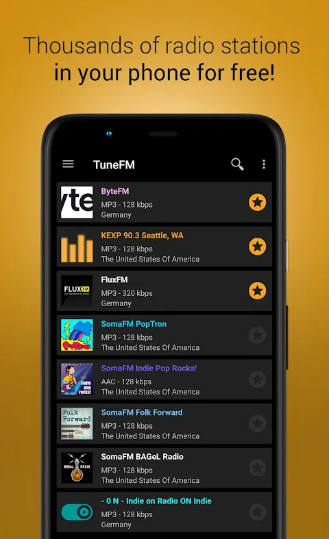 Internet Radio Player - TuneFm Internet Radio Player - TuneFm
