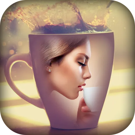 Coffee Cup Photo Frame