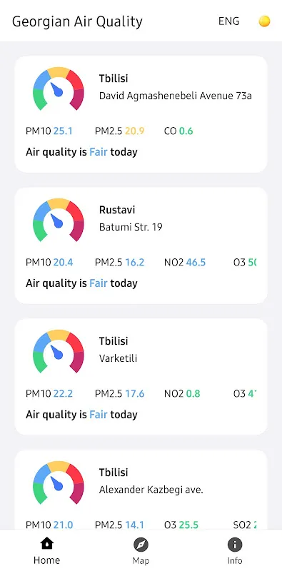 Georgian air quality Georgian air quality