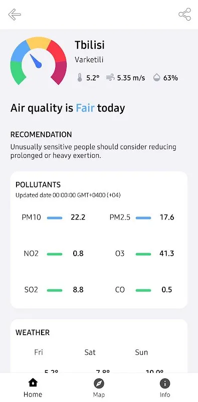 Georgian air quality Georgian air quality