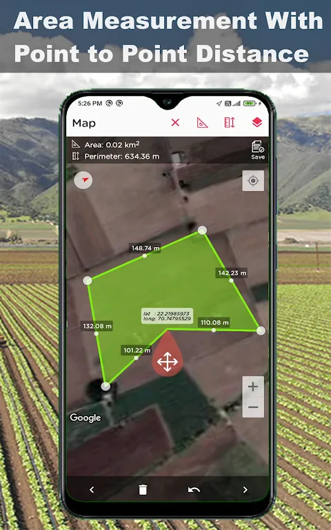 GPS Fields Area Measure Tool GPS Fields Area Measure Tool