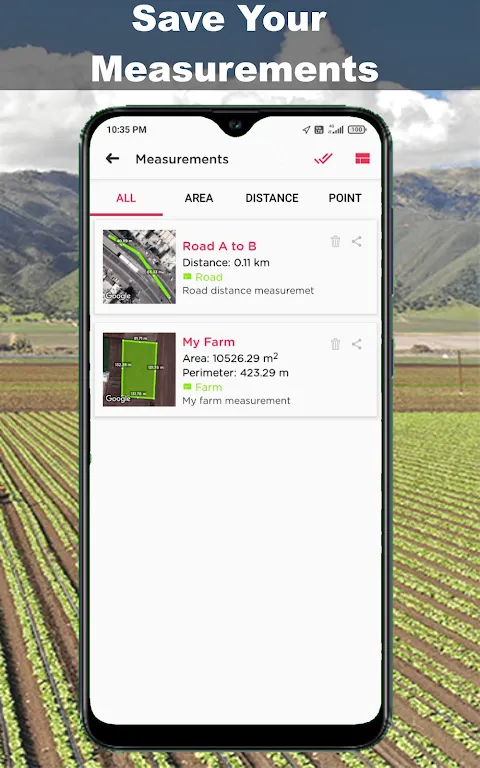 GPS Fields Area Measure Tool GPS Fields Area Measure Tool