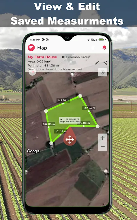 GPS Fields Area Measure Tool GPS Fields Area Measure Tool