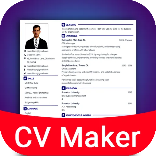 CV Maker app, Resume builder