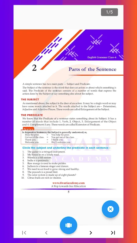 Class 6 English Grammar Guide Class 6 English Grammar Guide