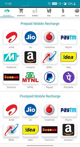 All in One Recharge - Mobile R All in One Recharge - Mobile R