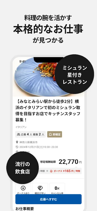 CHEFLINK 料理人専門のスポットワーク CHEFLINK 料理人専門のスポットワーク