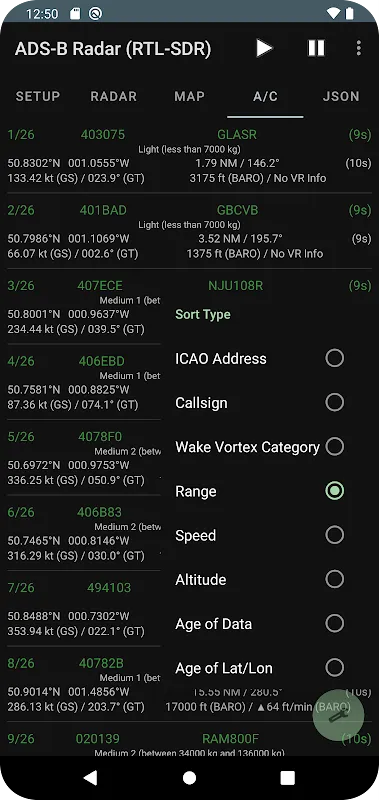 ADS-B Radar (RTL-SDR) ADS-B Radar (RTL-SDR)