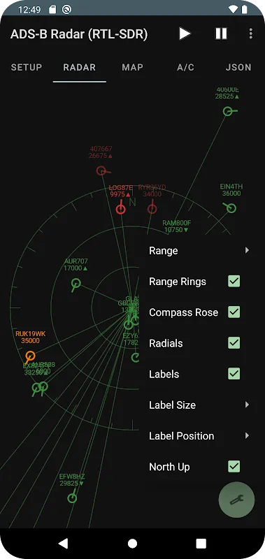 ADS-B Radar (RTL-SDR) ADS-B Radar (RTL-SDR)