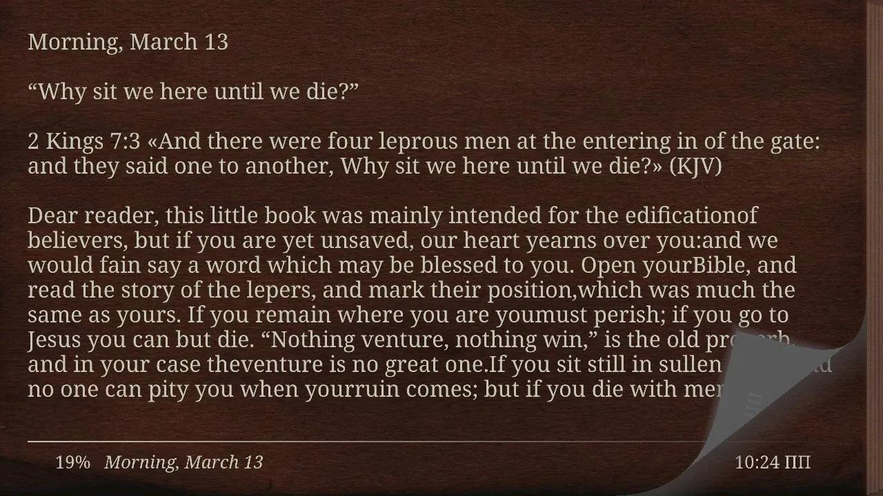 Spurgeon's Whisper in My Chaos