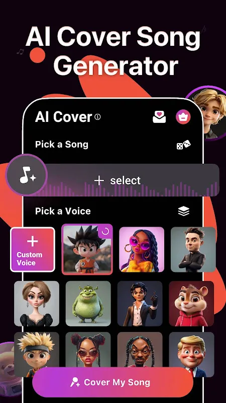 AI Song Generator, Cover Music AI Song Generator, Cover Music