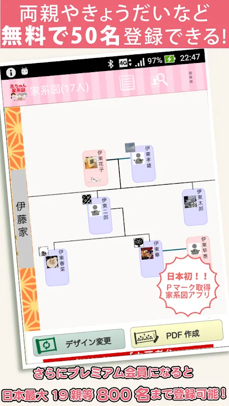 赤ちゃん家系図 - 家族・子どもの成長記録 赤ちゃん家系図 - 家族・子どもの成長記録