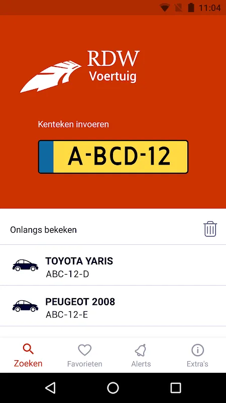 RDW Voertuig RDW Voertuig