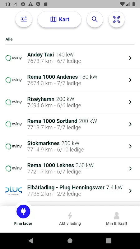 Bilkraft - EV charging Eviny Bilkraft - EV charging Eviny