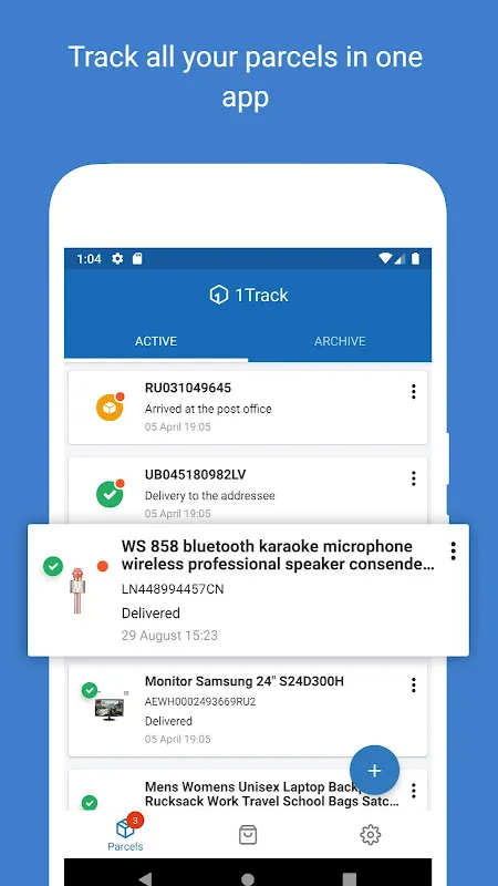 Track your parcels - 1Track Track your parcels - 1Track
