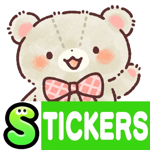 Heart Bear Stickers