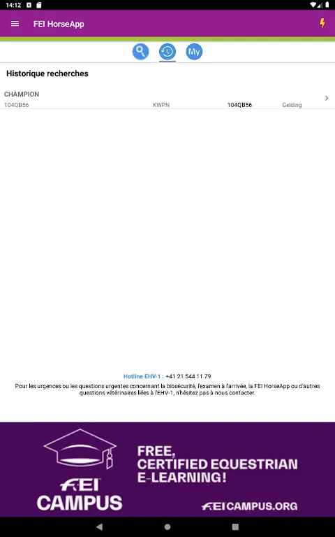 FEI HorseApp FEI HorseApp