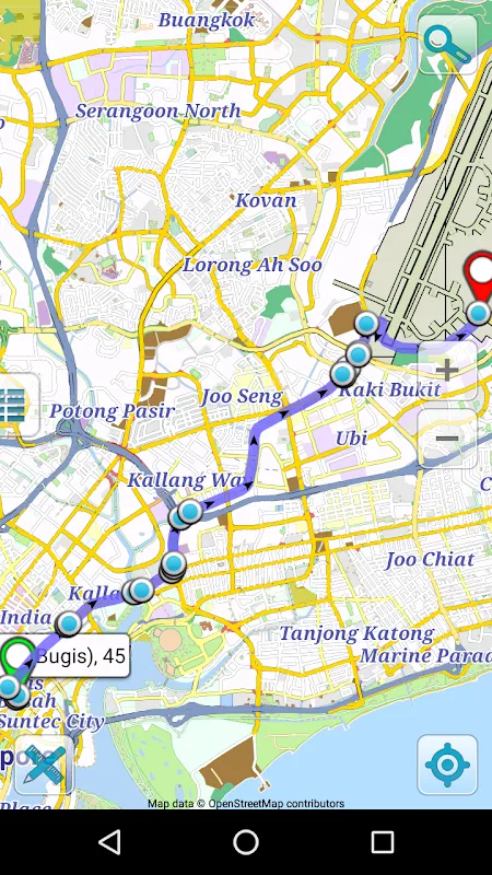 Map of Singapore offline Map of Singapore offline