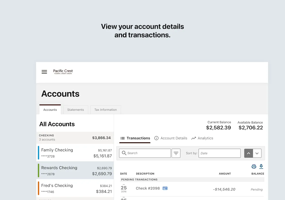 myPCFCU Mobile App myPCFCU Mobile App