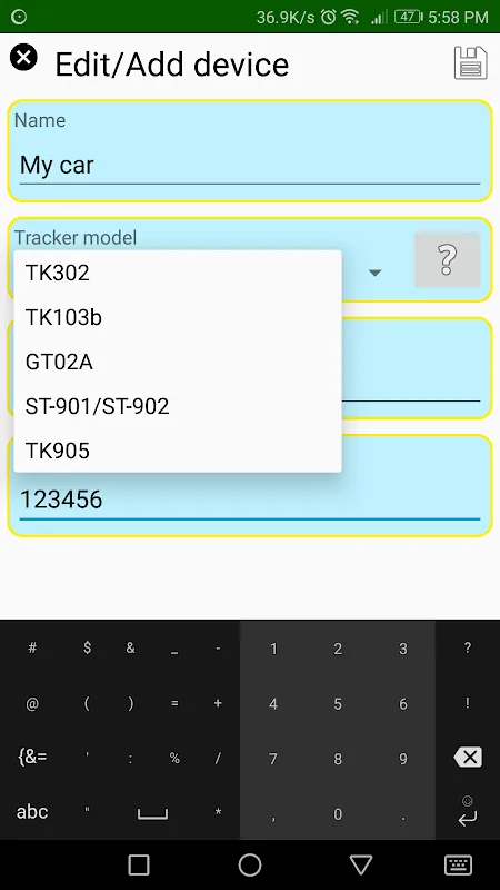 GPS Car Tracker Setting SMS GPS Car Tracker Setting SMS