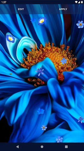 Blue Flowers Live Wallpaper Blue Flowers Live Wallpaper