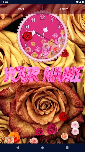 Rose Clock 4K Live Wallpaper Rose Clock 4K Live Wallpaper