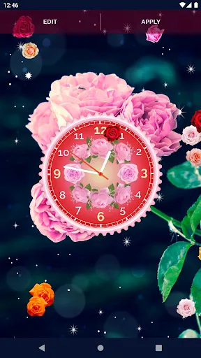 Rose Clock 4K Live Wallpaper Rose Clock 4K Live Wallpaper