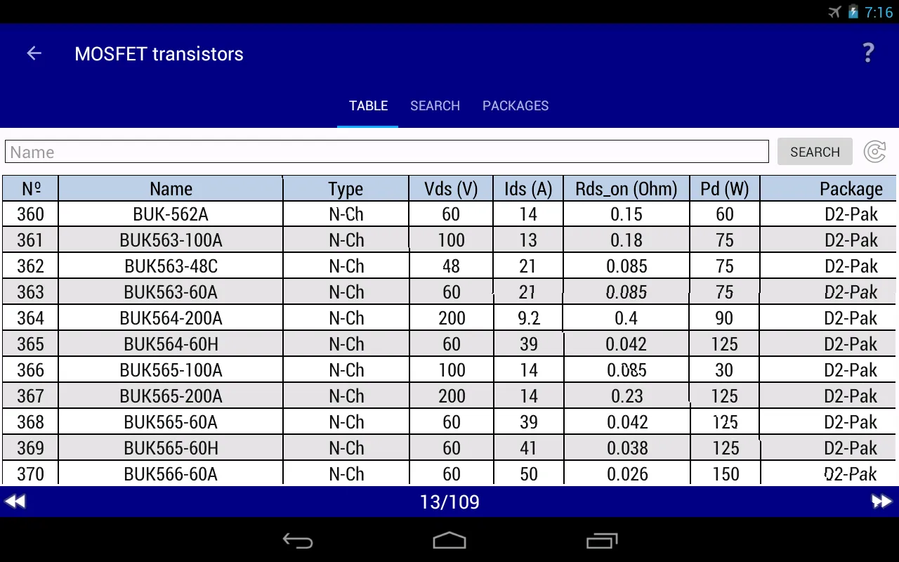 Electronics Database (offline) Electronics Database (offline)
