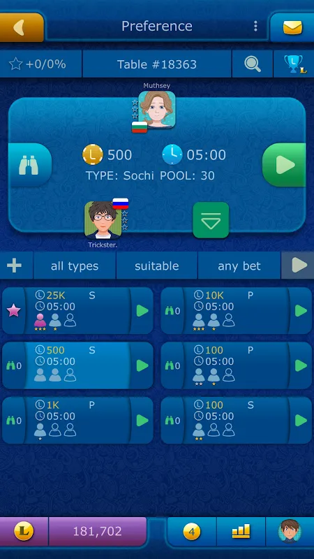 Preference LiveGames online Preference LiveGames online