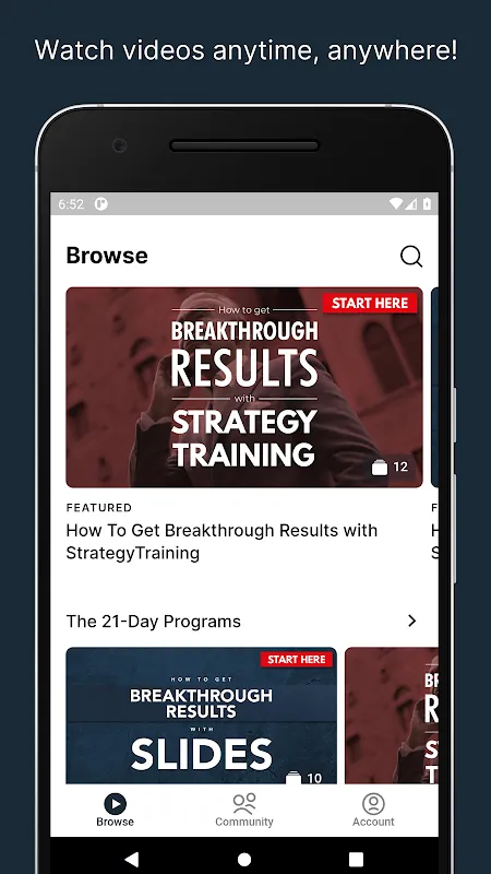 Strategy Training Strategy Training