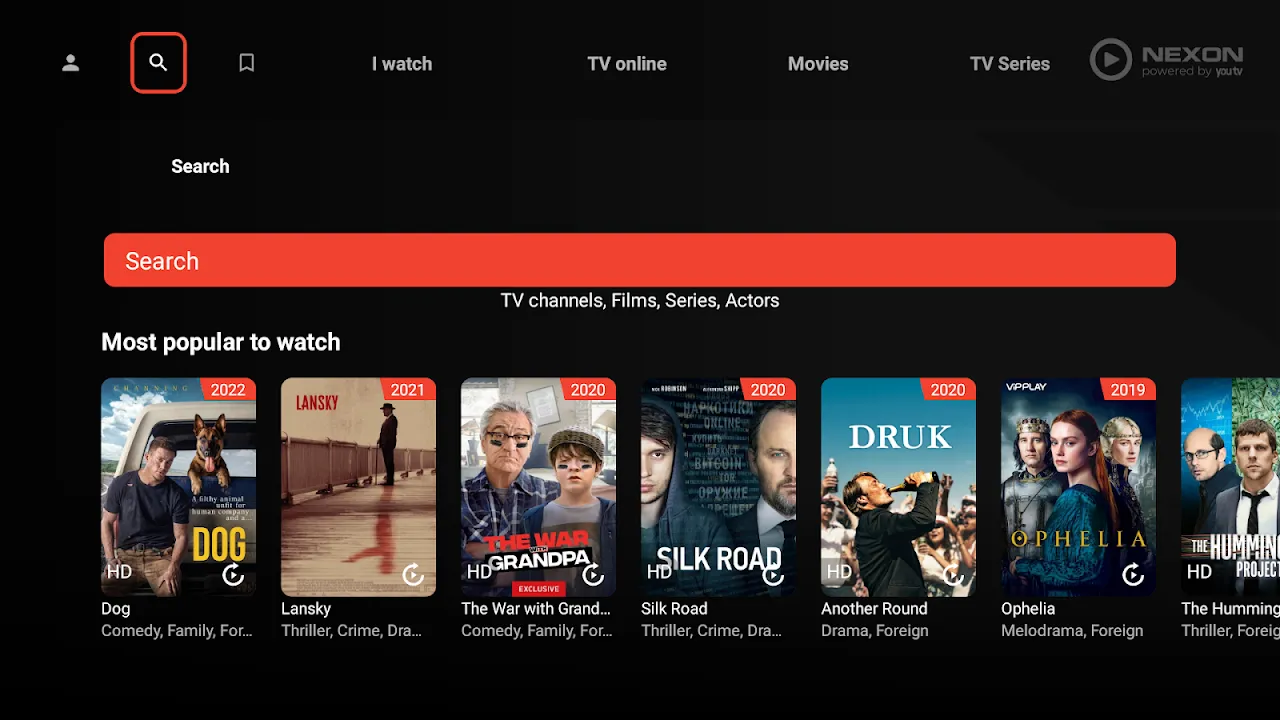 NEXON — for Android TV NEXON — for Android TV