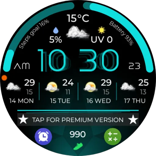 Plasma Flow Lite Watch Face