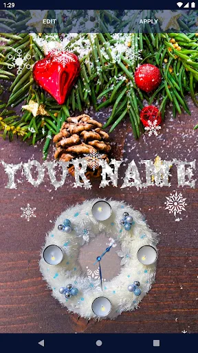 Christmas Clock Live Wallpaper Christmas Clock Live Wallpaper