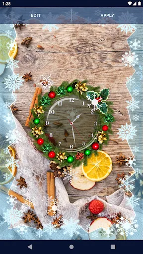 Christmas Clock Live Wallpaper Christmas Clock Live Wallpaper