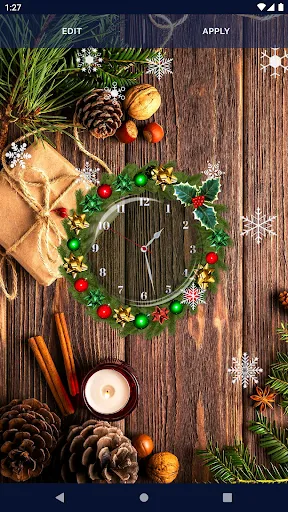 Christmas Clock Live Wallpaper Christmas Clock Live Wallpaper
