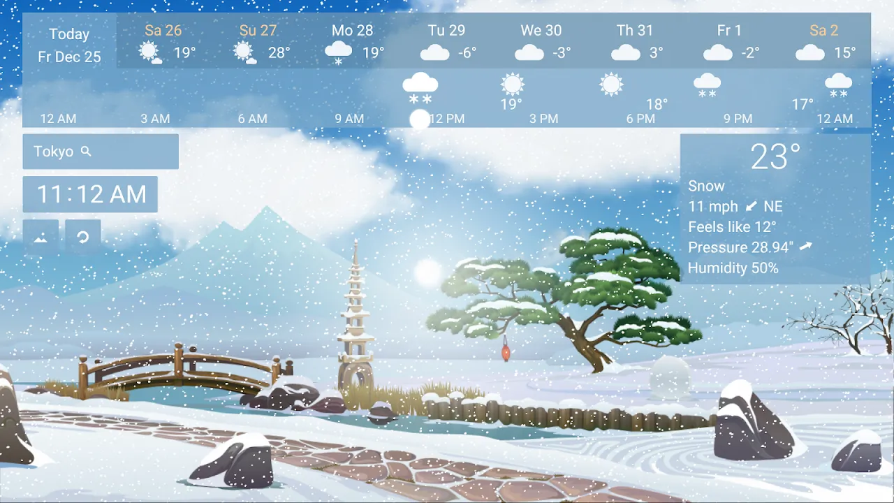My Screen, A Living Weather Canvas